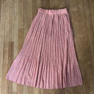 MIDI Polka Dot Skirt